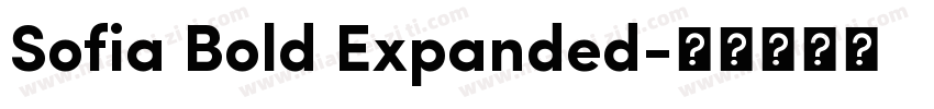 Sofia Bold Expanded字体转换